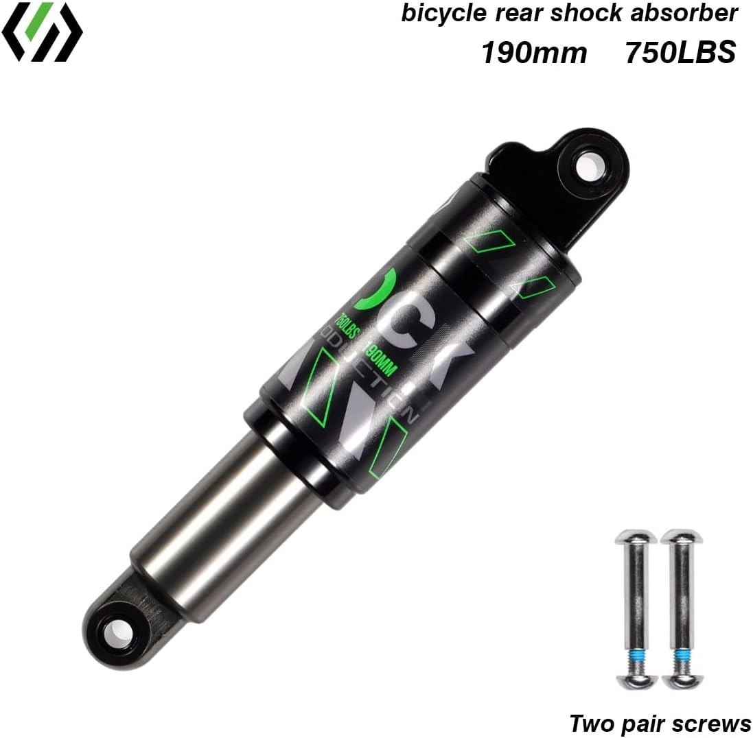 Chooee MTB Rear Shock Absorber 190mm x 750lbs Bike Suspension Spring Shock