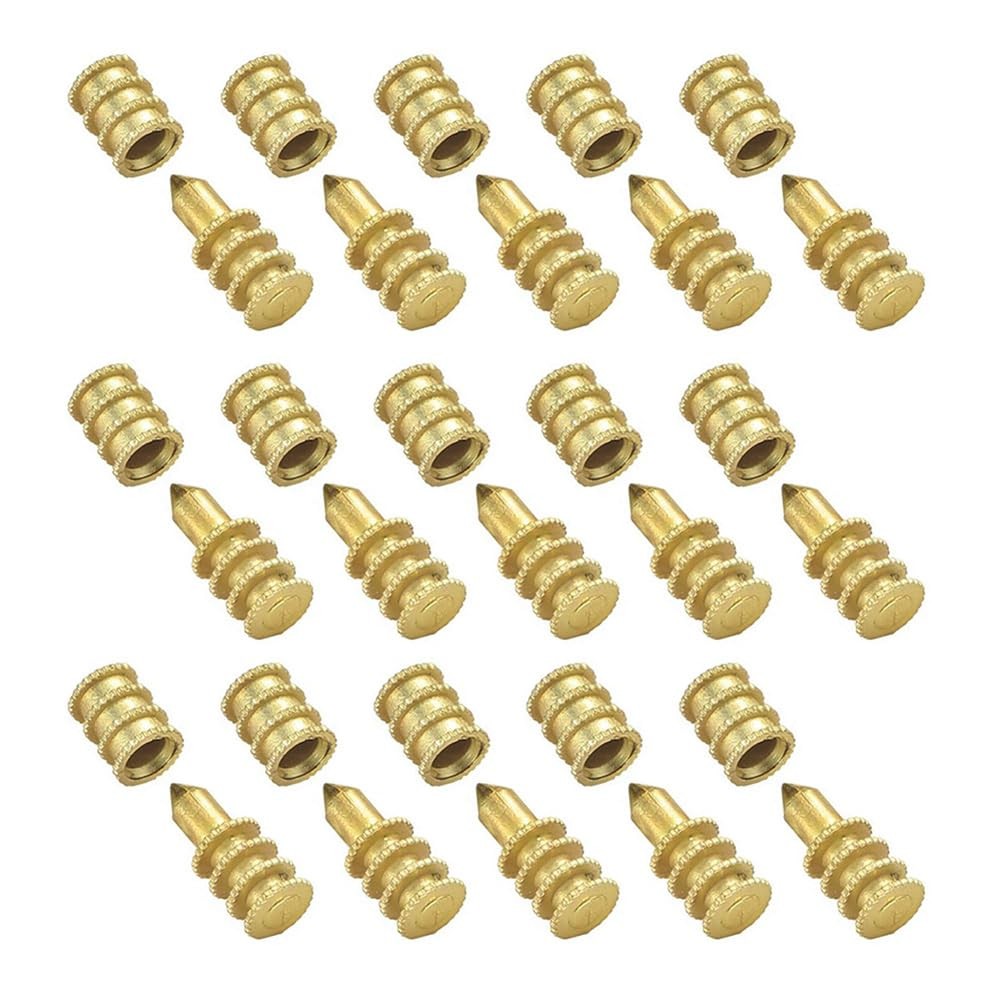 ZYAMY 15pcs Brass Table Leaf Dowel Pin Bolt Sleeve Connectors Table…