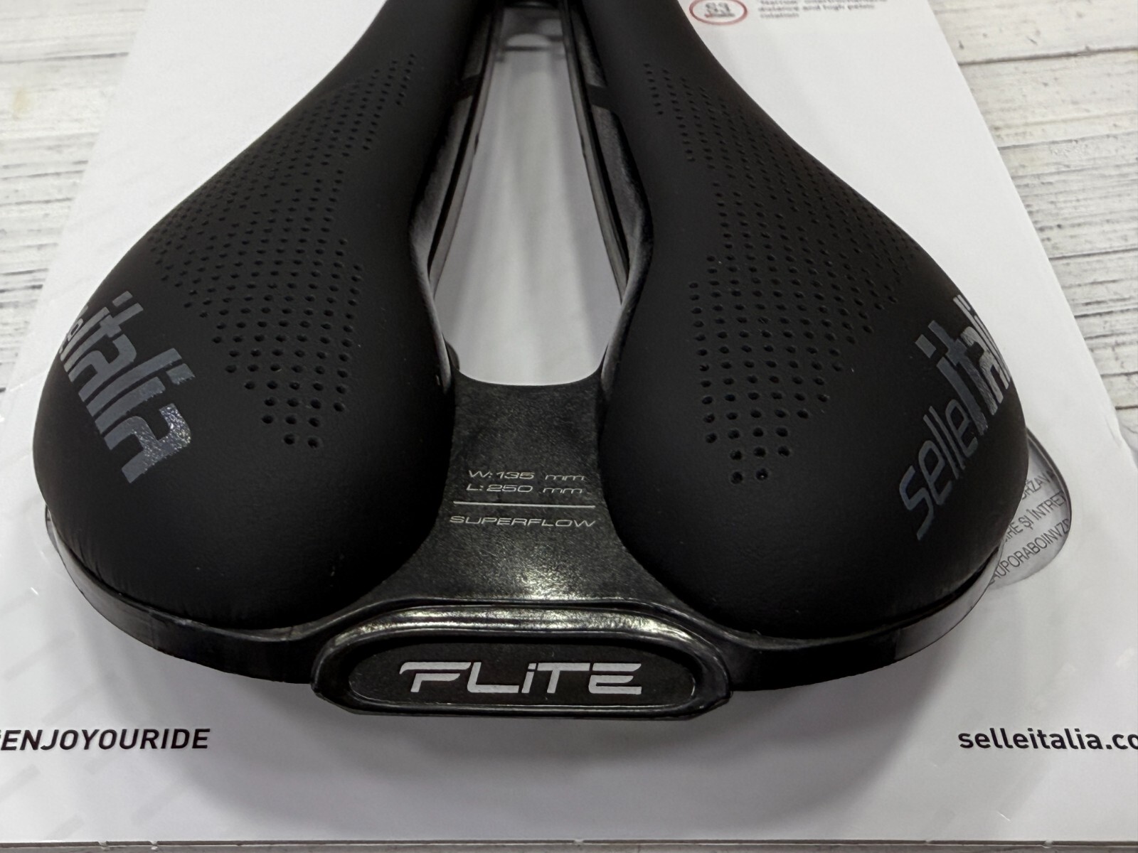 Selle Italia Flite Boost Gravel S3 TI316 Superflow Saddle (Black)