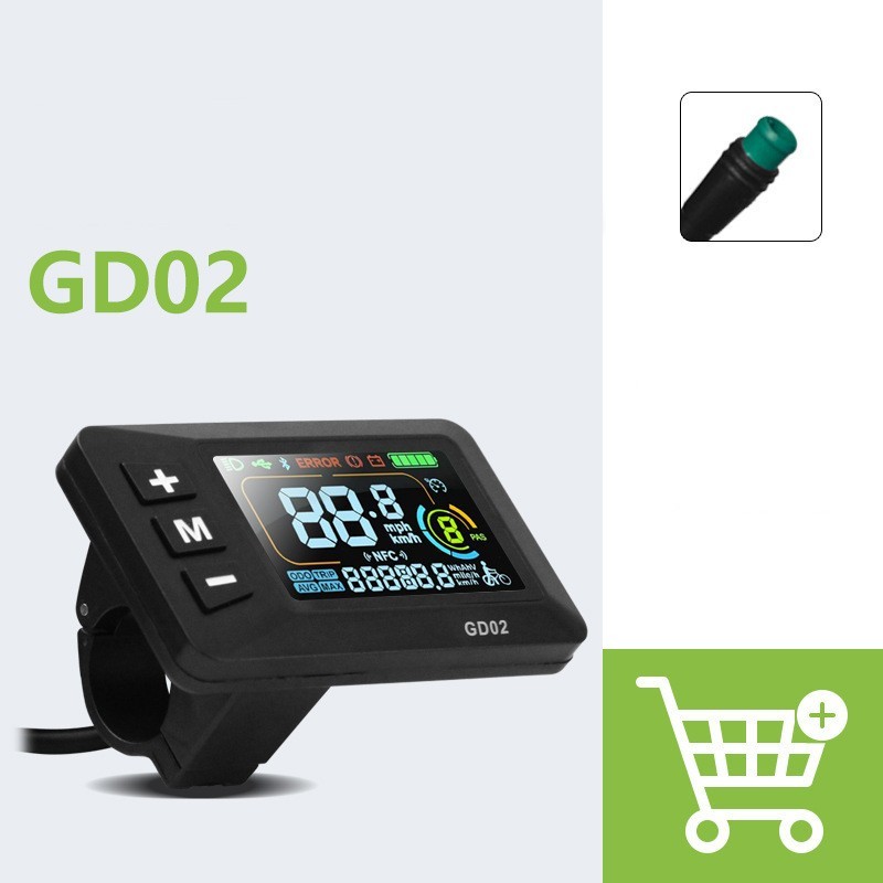 E-Bike Compatible GD02 Smart LCD Color Screen with User Friendly Design EBike.
