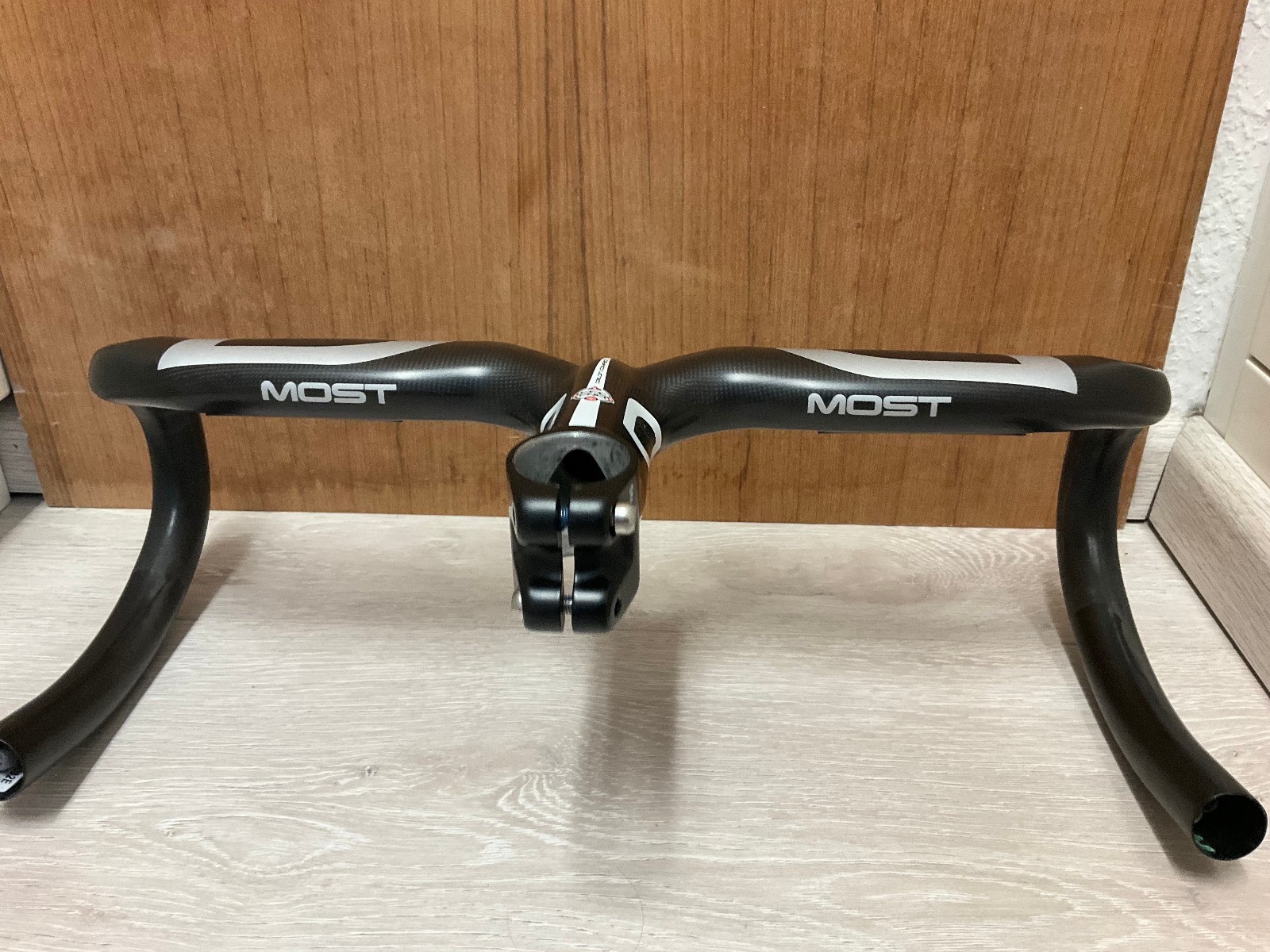 NOS Pinarello Most Talon Carbon Compact Integrated One Piece Handlebar Handlebar
