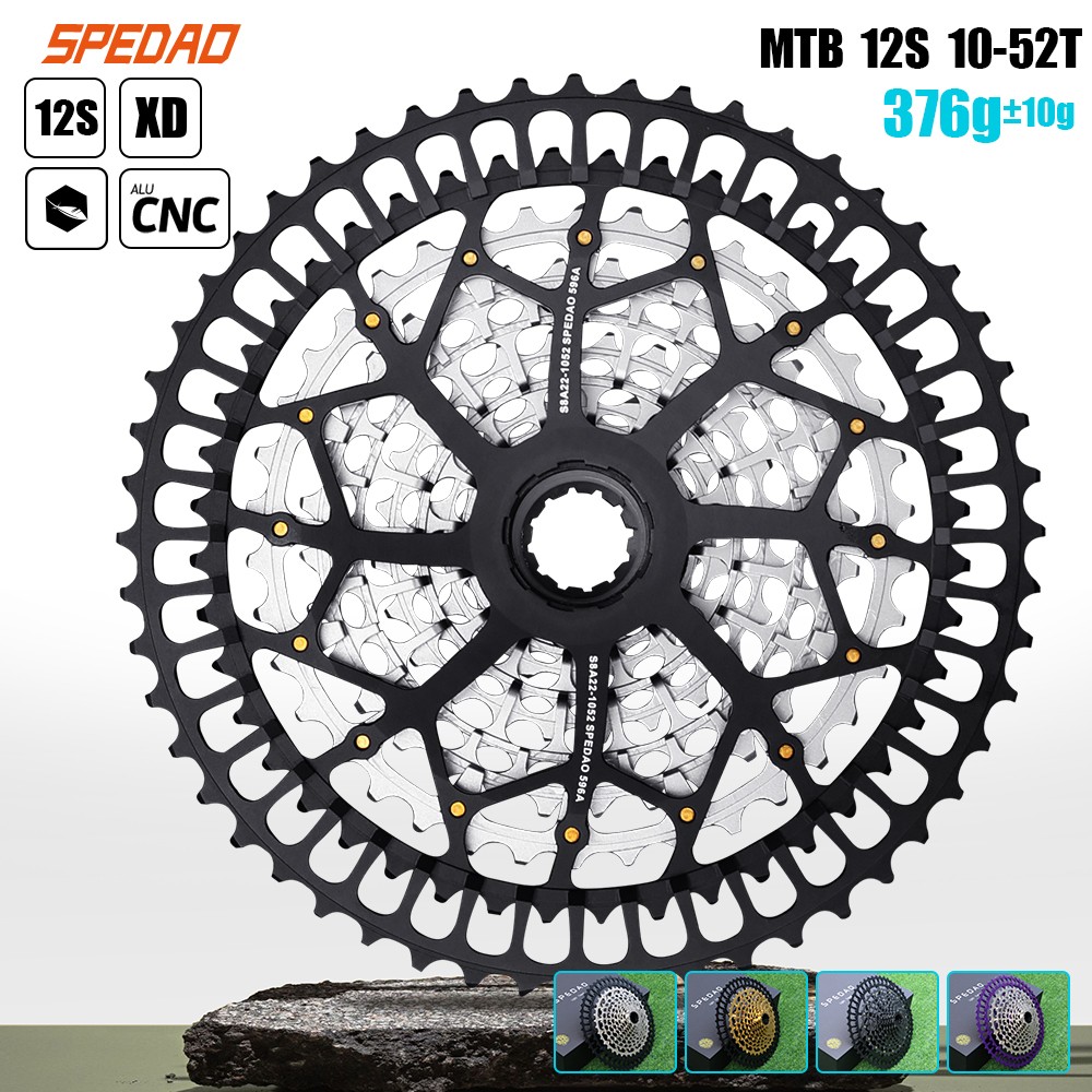 SPEDAO 12S MTB Cassette 10-52T 10-50T 11-50T XD HG Freewheel Lightweight CNC