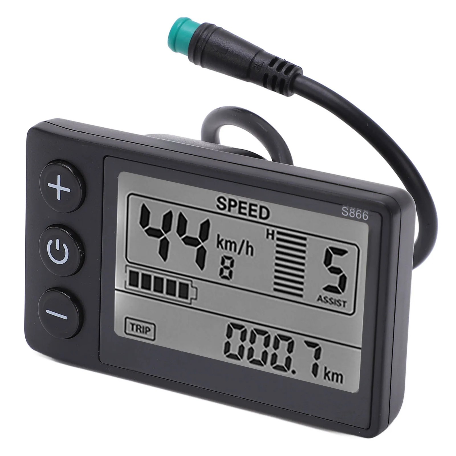 For E-bike Lcd Display 24V/36V/48V Mini E-Bicycle Electric Bike Speed Meter 2024