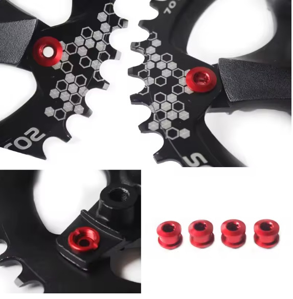 BUCKLOS Bike Chainring Bolts Single/Double/Triple Speed Disc Chainwheel Screws F
