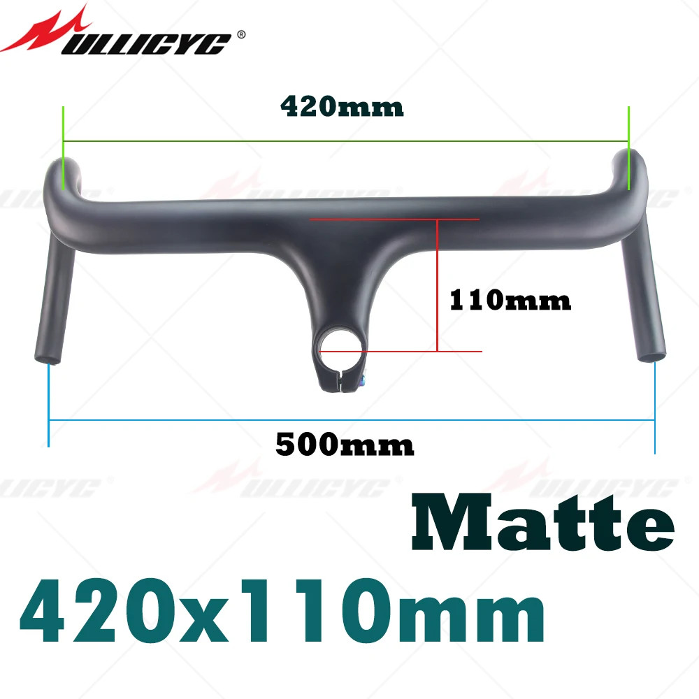 Carbon Bike Internal Wiring Integrated Drop Bar for 28.6mm Fork Tube with Spacer