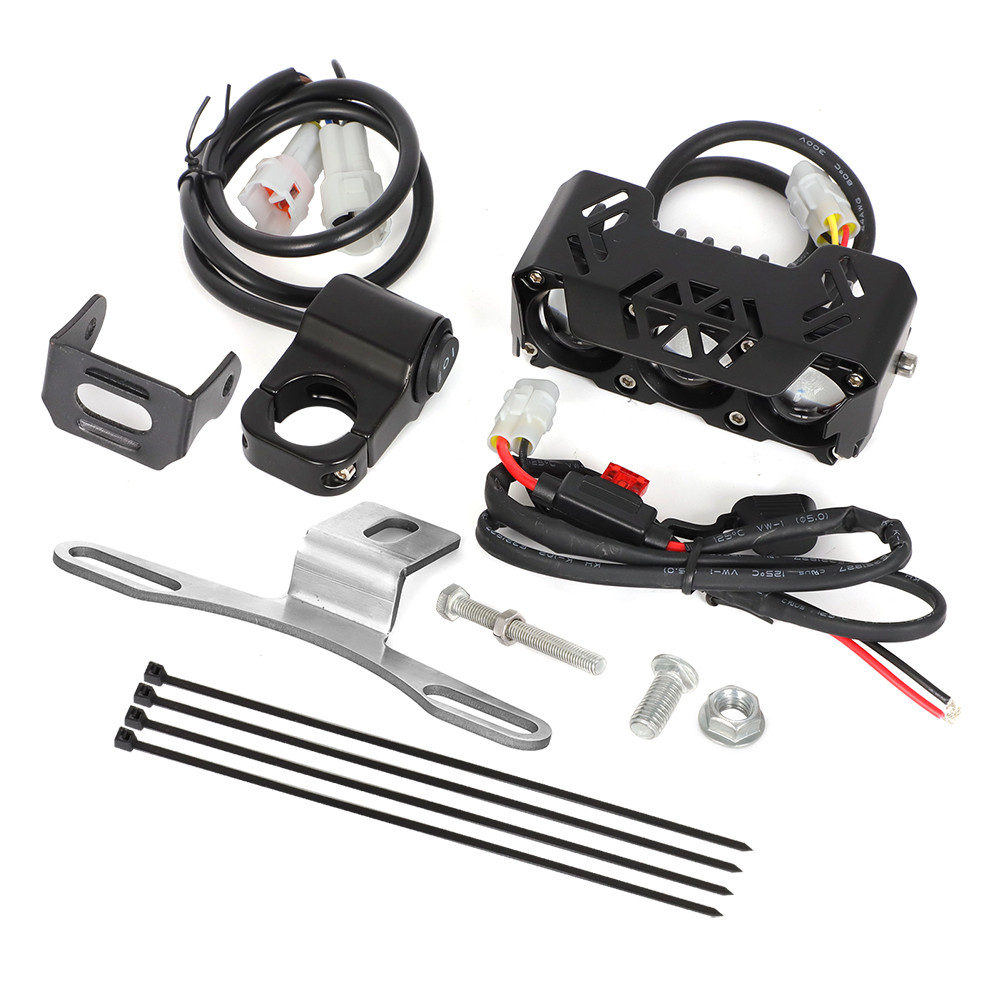 US Dirt Bike LED Light Headlight & Switch Kit For Kawasaki Honda Yamaha Suzuki