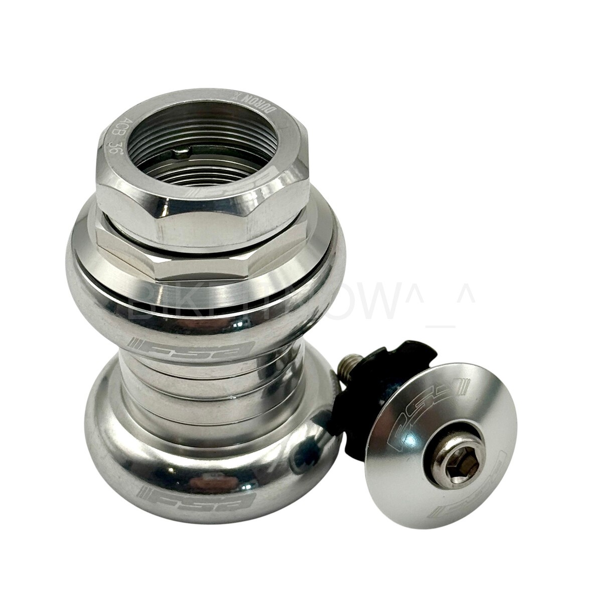 Fsa Duron X 1″ Threaded Headset Sealed Bearings 22.4/26.4mm Silver w/top cap
