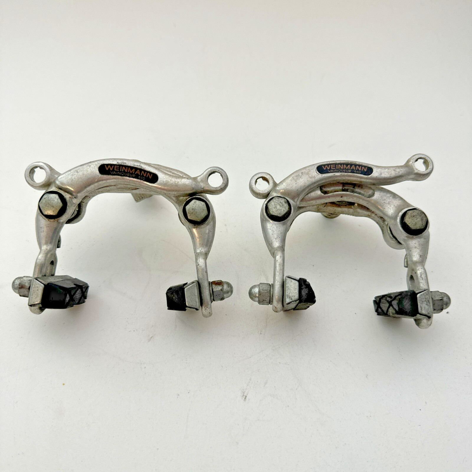 Vintage Weinmann 610 Center Pull Brake Caliper Set Vainqueur 1981 Black Logo A72