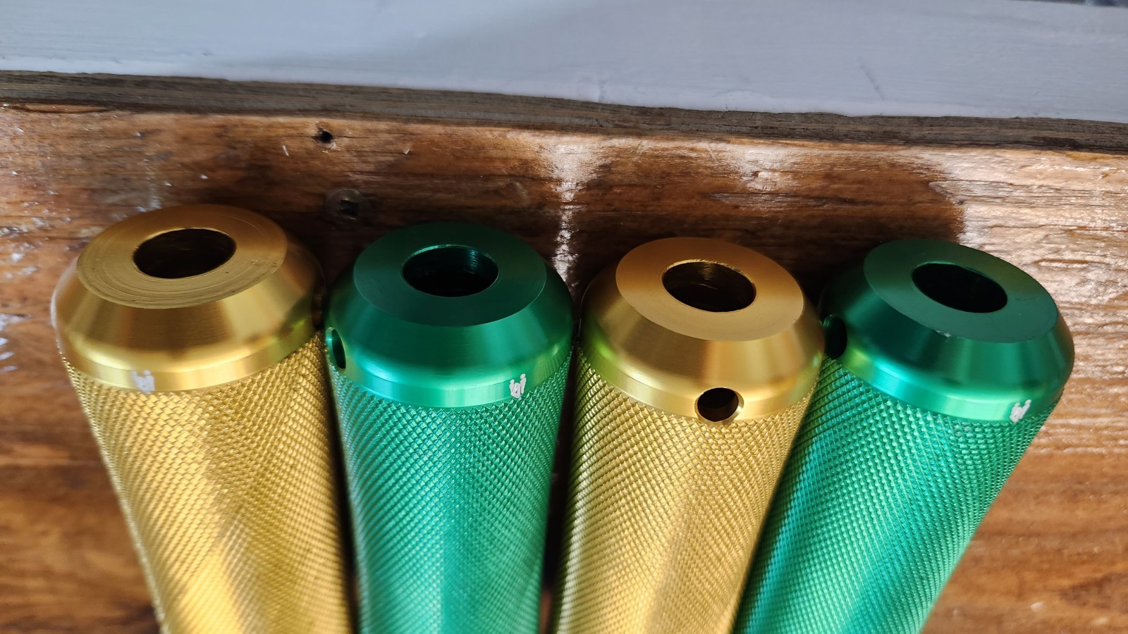 2026 IGI DRILL SERGEANT BMX FLATLAND MIXED GREEN/GOLD PEGS