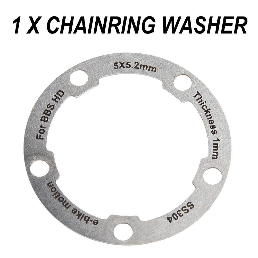 ChainRing Washer Washer Ebike Accessories Replacement 1pc Aluminum Alloy