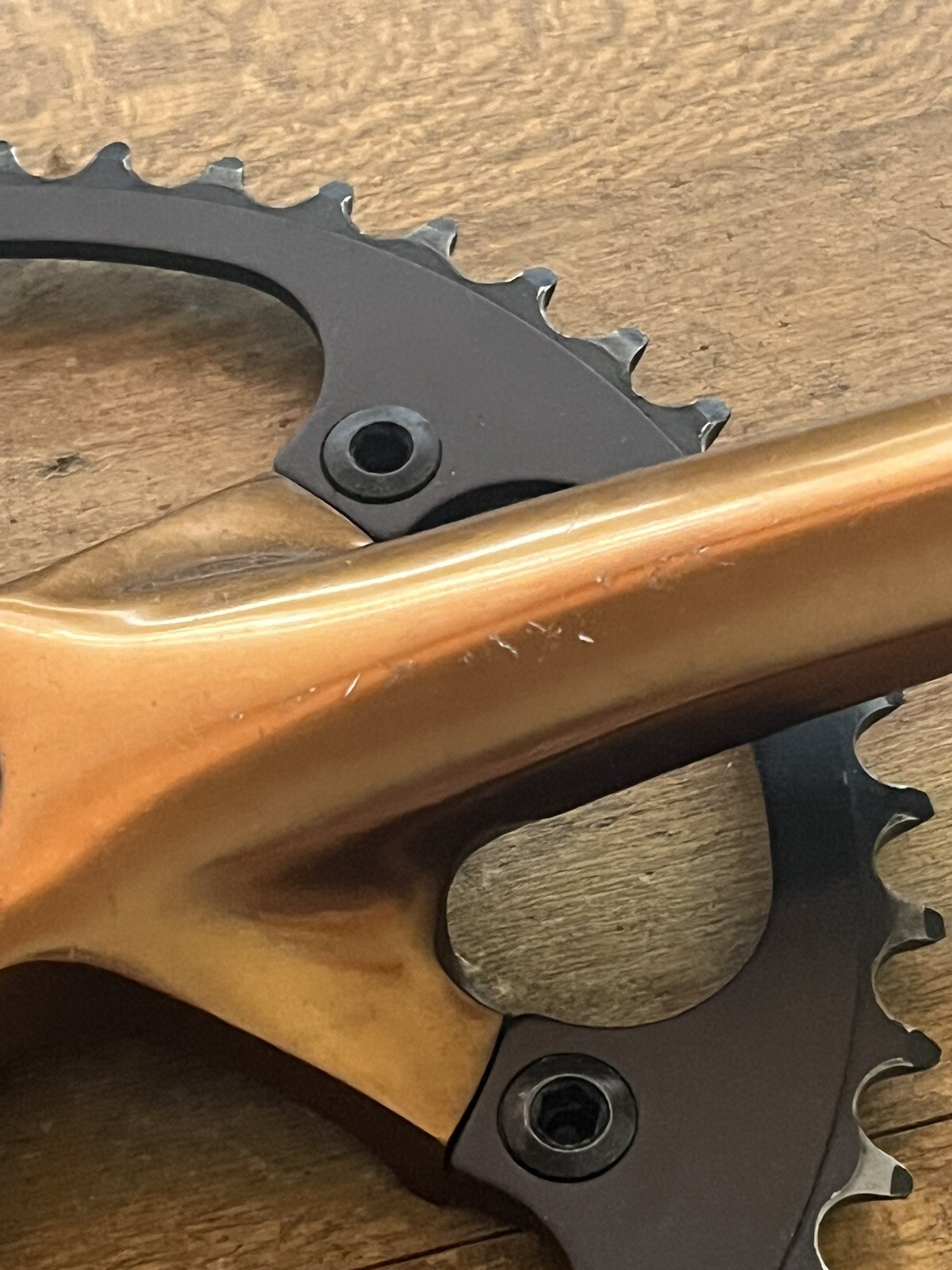 Vintage Lasco Drive Side Crank Arm + 46 T Chain Ring Single Speed Fixed Gear
