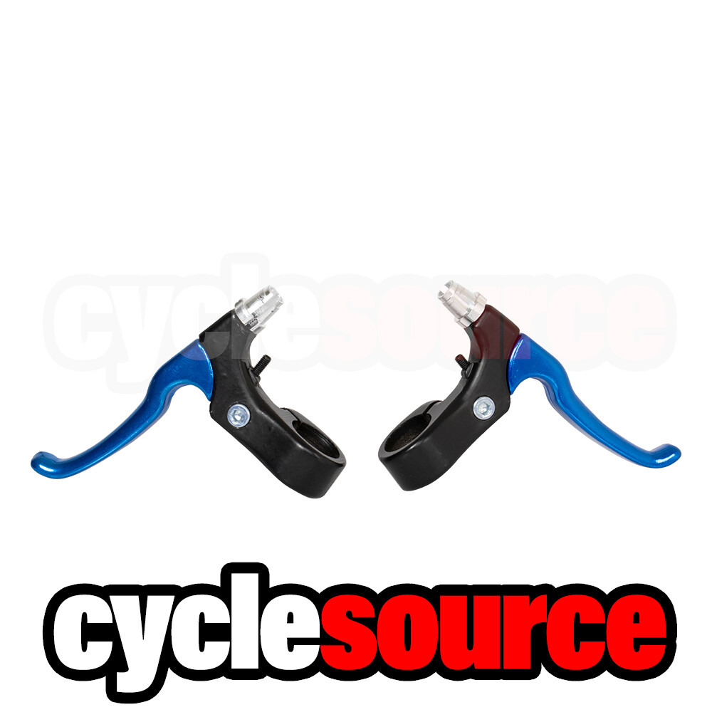 ENIX 4 Finger Alloy 408 Bike Bicycle Brake Lever Set Black/Blue