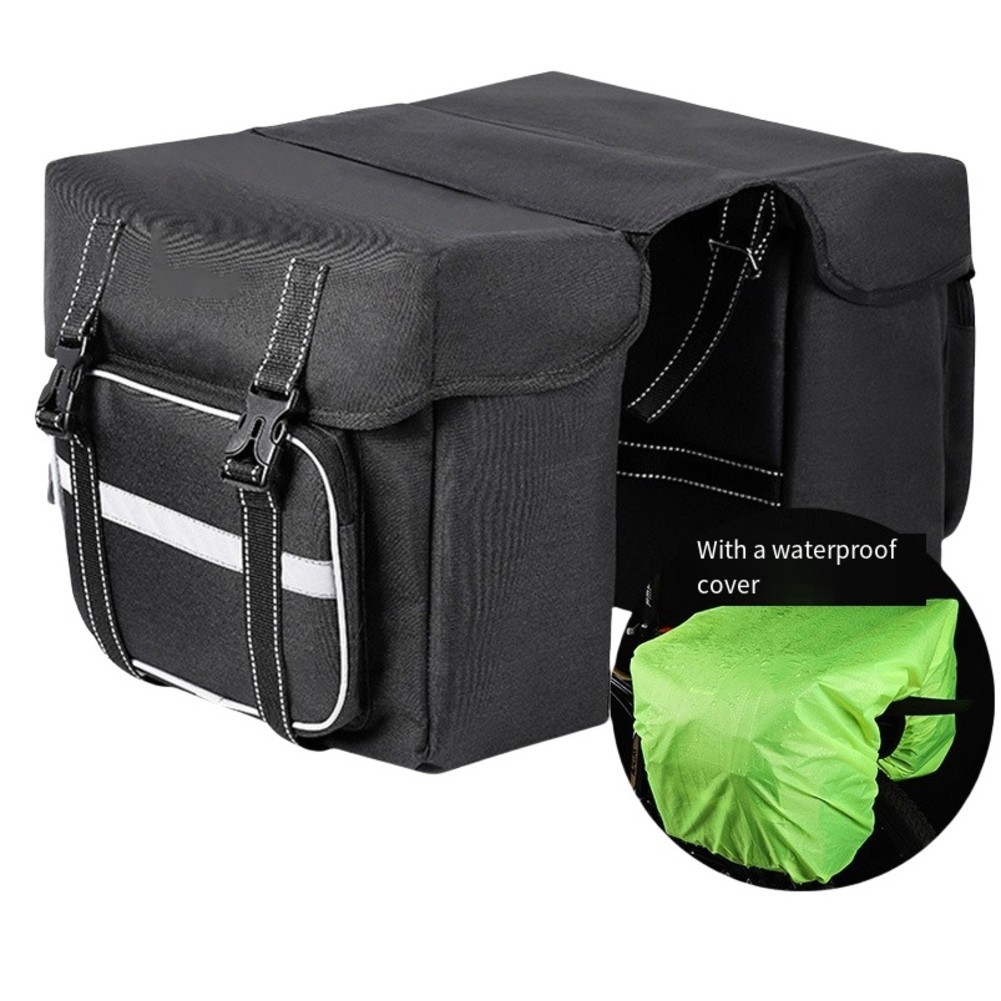 Reflective Saddle Bags for For ebike and Bicycle with Secure Attachment Straps