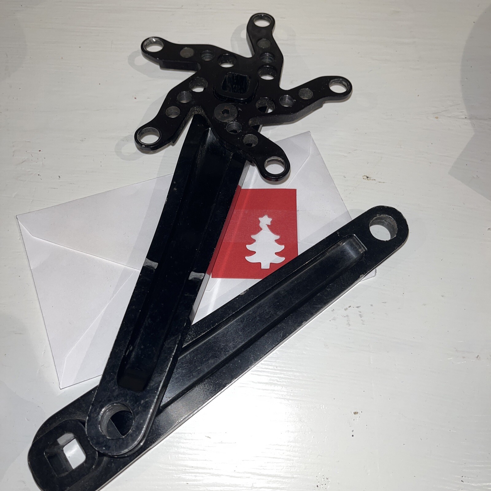 VINTAGE KOOKA FORGED 175L SQUARE TAPER CRANKSET ARM 110 BCD SPIDER – Black