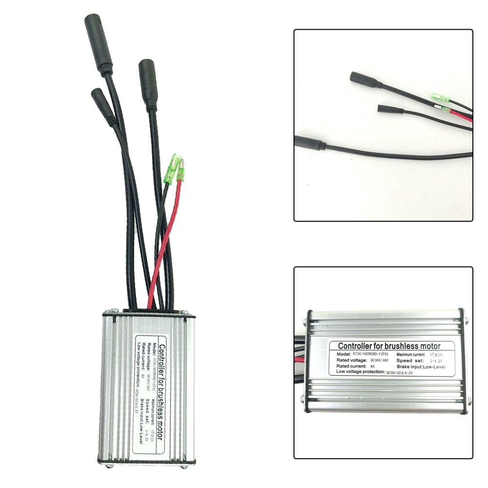 Controller Square Wave Waterproof Joint 250W-350W 36V/48V Aluminum + Plastic