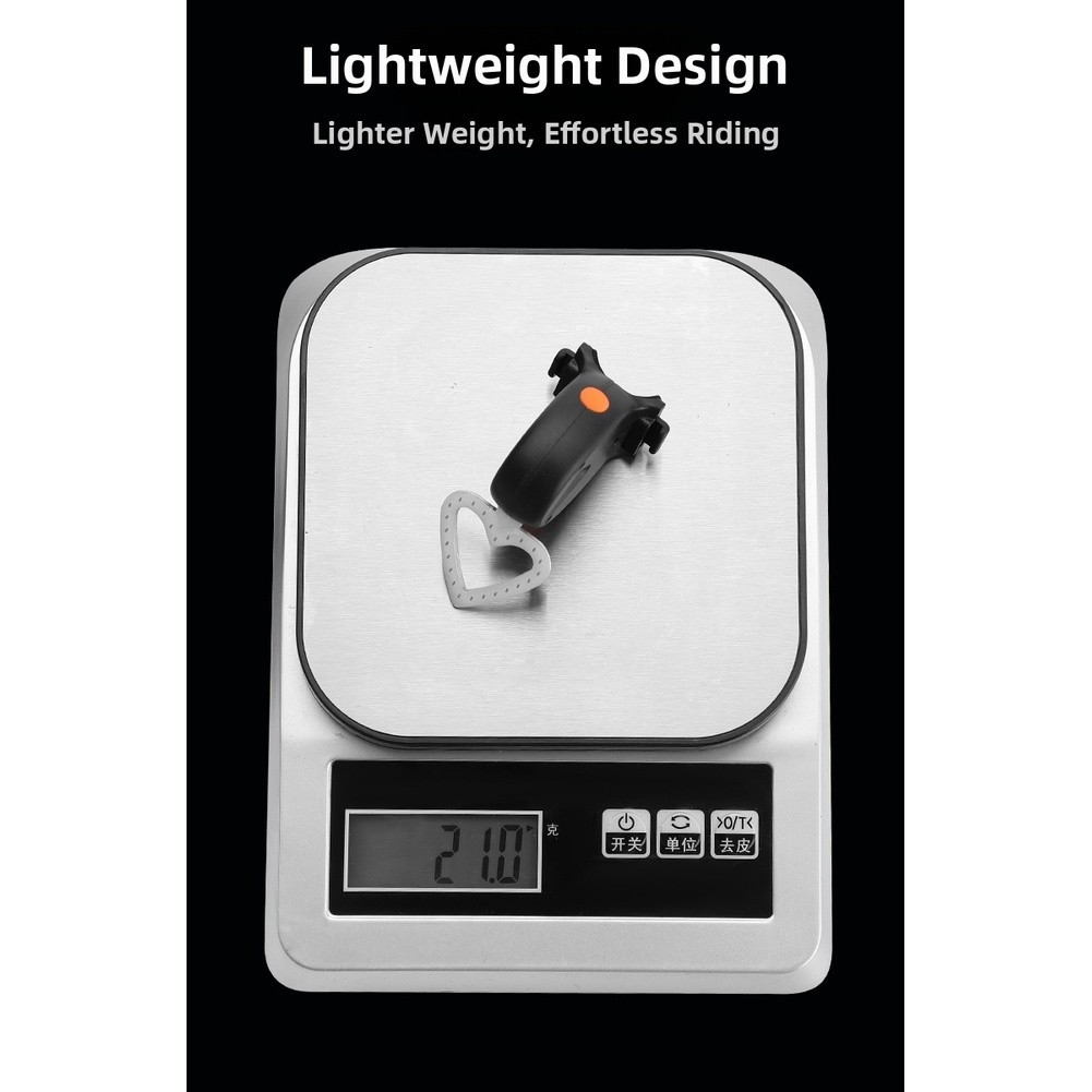 Heart Design USB C Rechargeable Bicycle Tail Light COB LED Bright Red Light