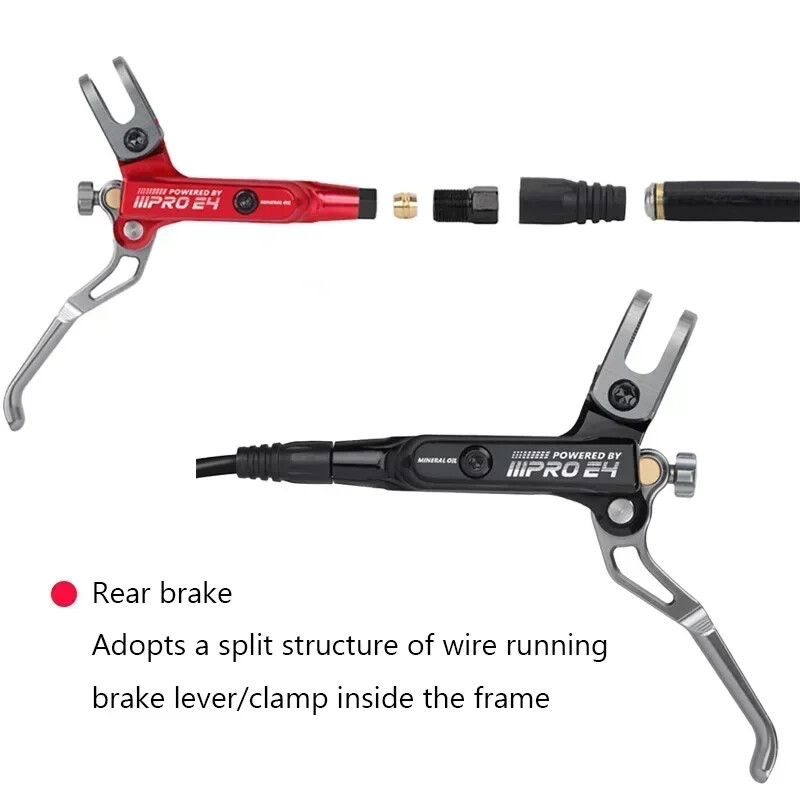 4 Piston Hydraulic Brake MTB Disc Brake 800/1550mm AM DH Hydraulic Brakes