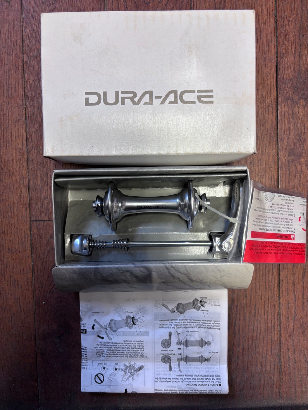 Shimano Dura-Ace Front Hub, HB-7700, QR, 18H, IHB7700FSL 100mm spacing, NIB