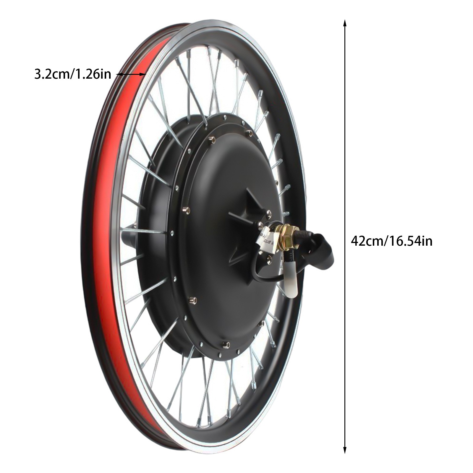 20 Inch eBike Electric Rear Wheel Hub Motor Bicycle Conversion Kit 48V