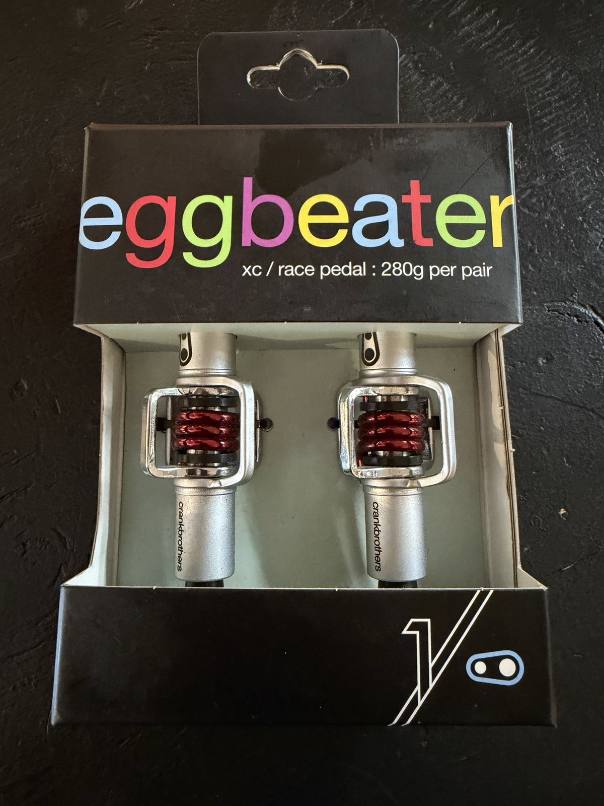 Crankbrothers Egg Beater 1 Pedal Set with Red Spring XC / Race Mountain Bike