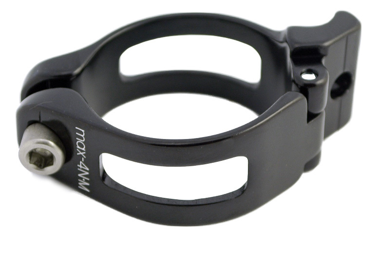 OMNI Racer Front Derailleur Adapter Clamp Dura Ace Ultegra 105: BLACK 34.9mm