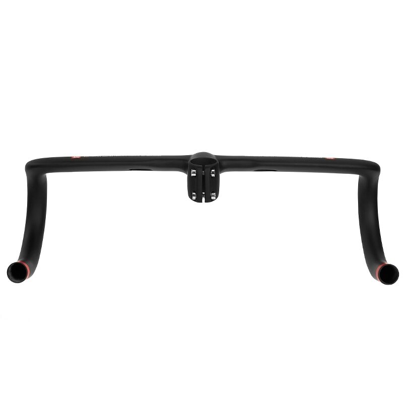 400/420/440mm Carbon Fiber Road Bike Integrated Handlebar Bicycle Bent Bars