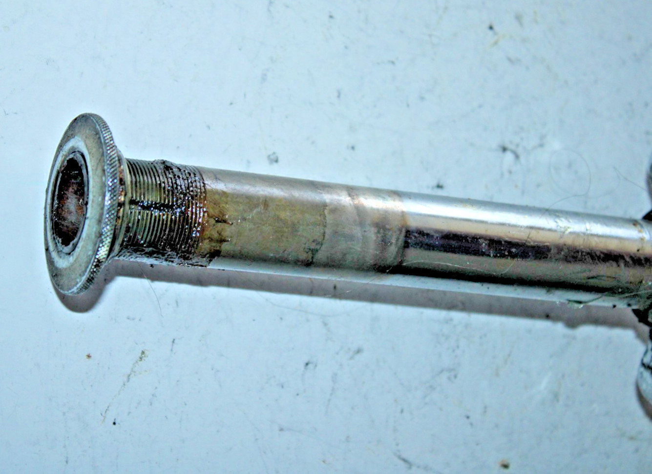Vintage Rigid Touring Road Bike Fork 700c 1″ Threaded 175mm Blue Steel Commuter~