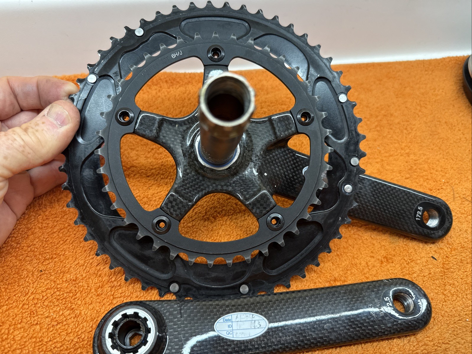 FSA K-FORCE Carbon Crankset double 53-39 TOOTH 10 OR 9 SPEED 172.5 mm