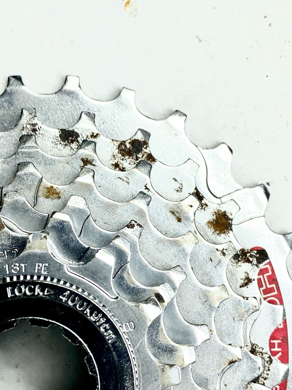 Vintage Shimano Hyperglide C 7 Speed Cassette 13-30T Silver Clean Used