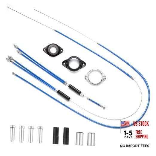 BMX Bike Gyro Brake Cables Kit – 1 Set Front + Rear (Upper + Lower) with