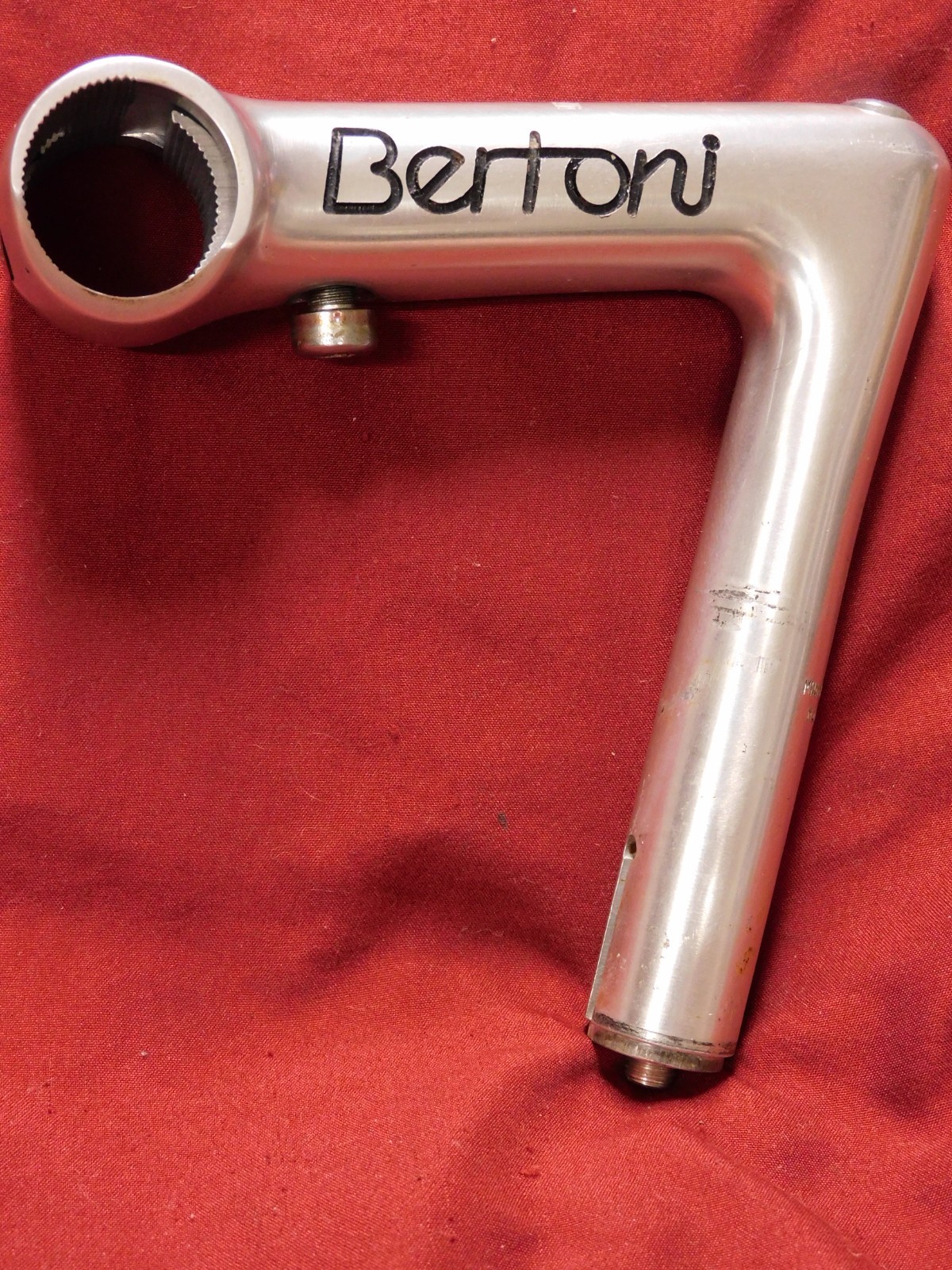 Early 1980’s Bertoni Panto Cinelli 1R 11 cm Hidden Bolt Silver Stem 110 x 26.4mm