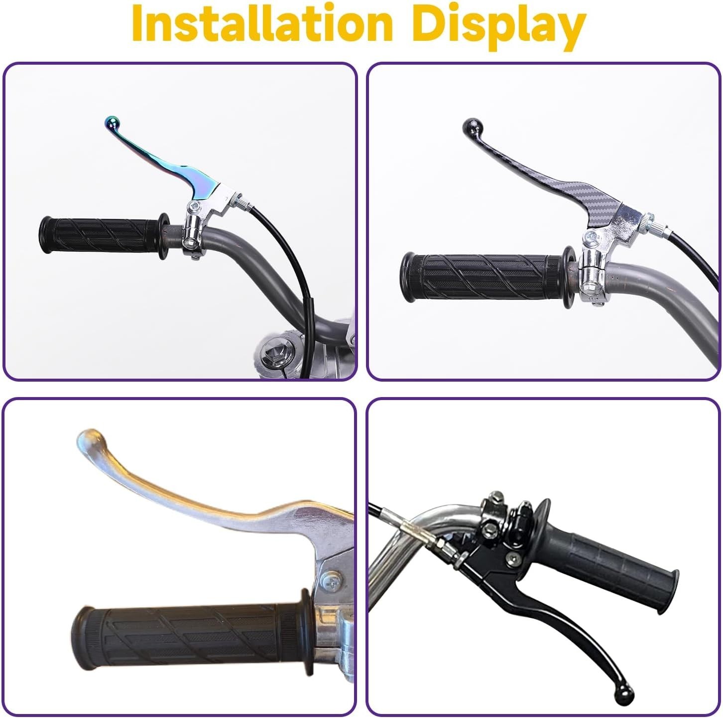 Electroplated 7/8» Left Brake Lever for Mini Bikes – Modern Style, Easy Install