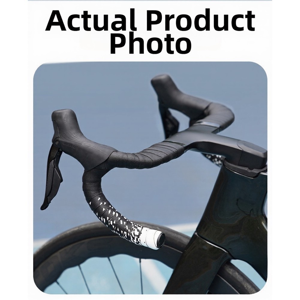 Road Bike Bar Tape Silicone Top Layer EVA Bottom 2150mm 3mm Gradient Design