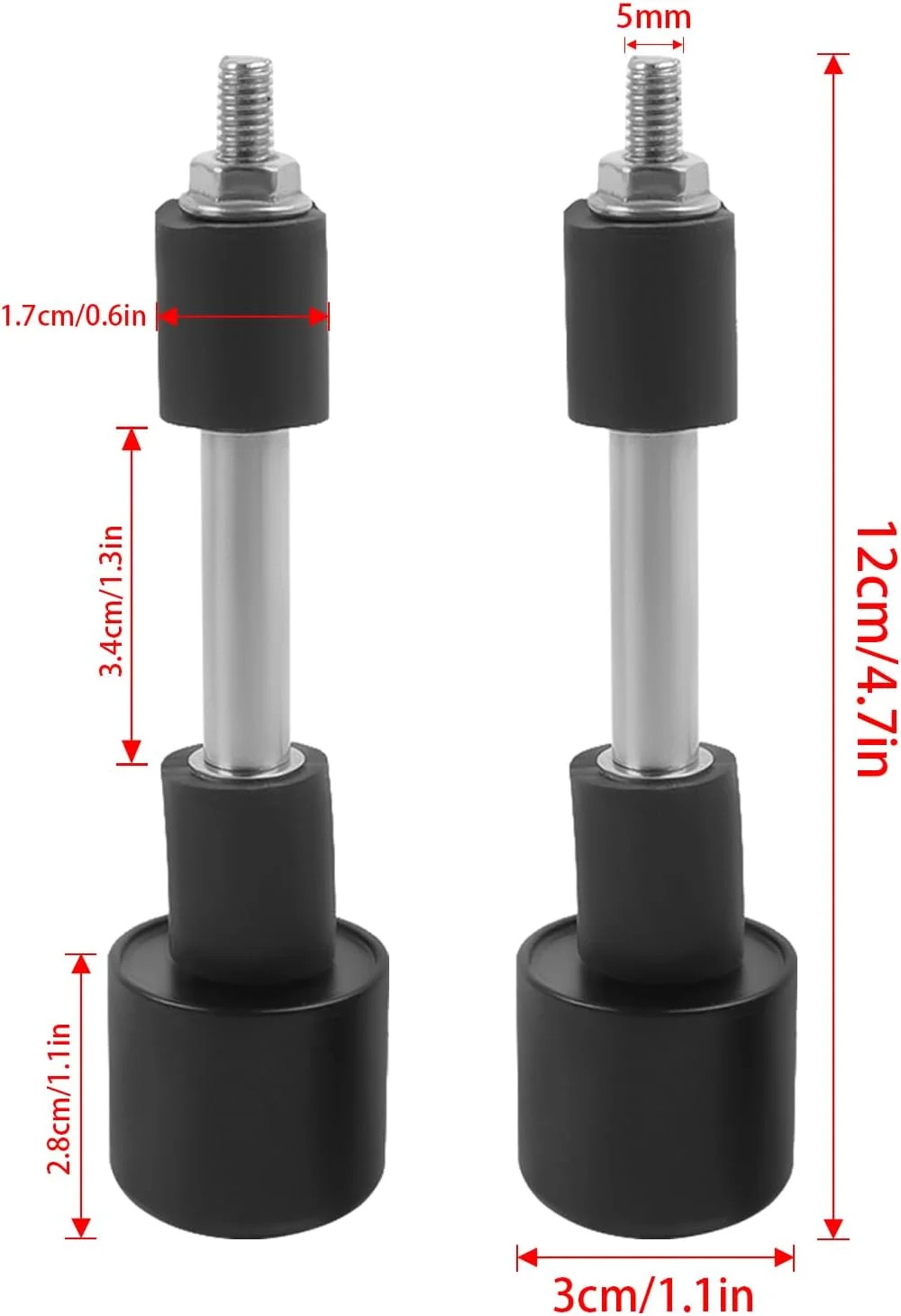 Motorcycle Handle Bar End Grips Plug Weights Hand Grips Plug Caps Replacement fo