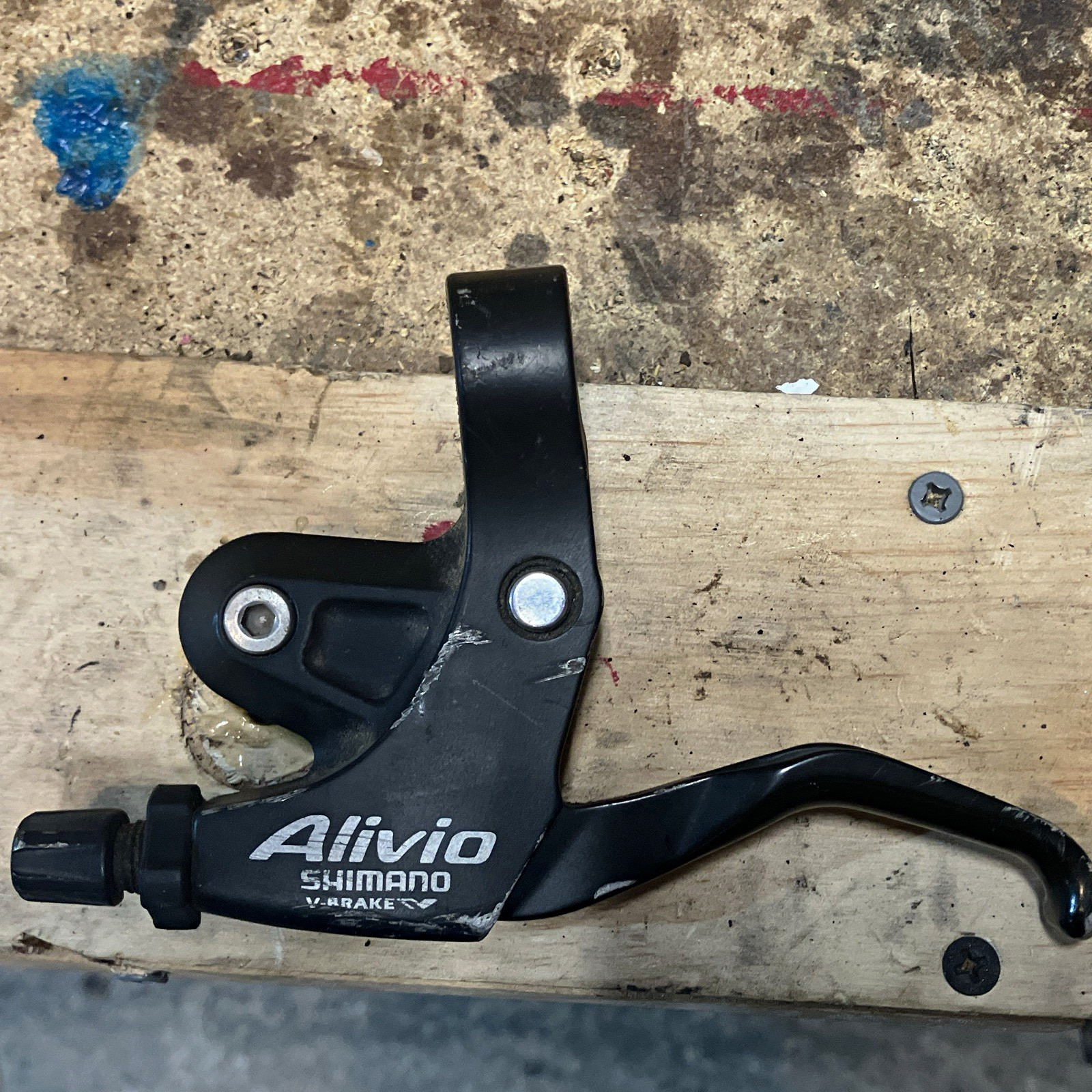 Shimano Alivio Left V-Brake Lever for Flat Bar MTB 22.2mm Clamp Black