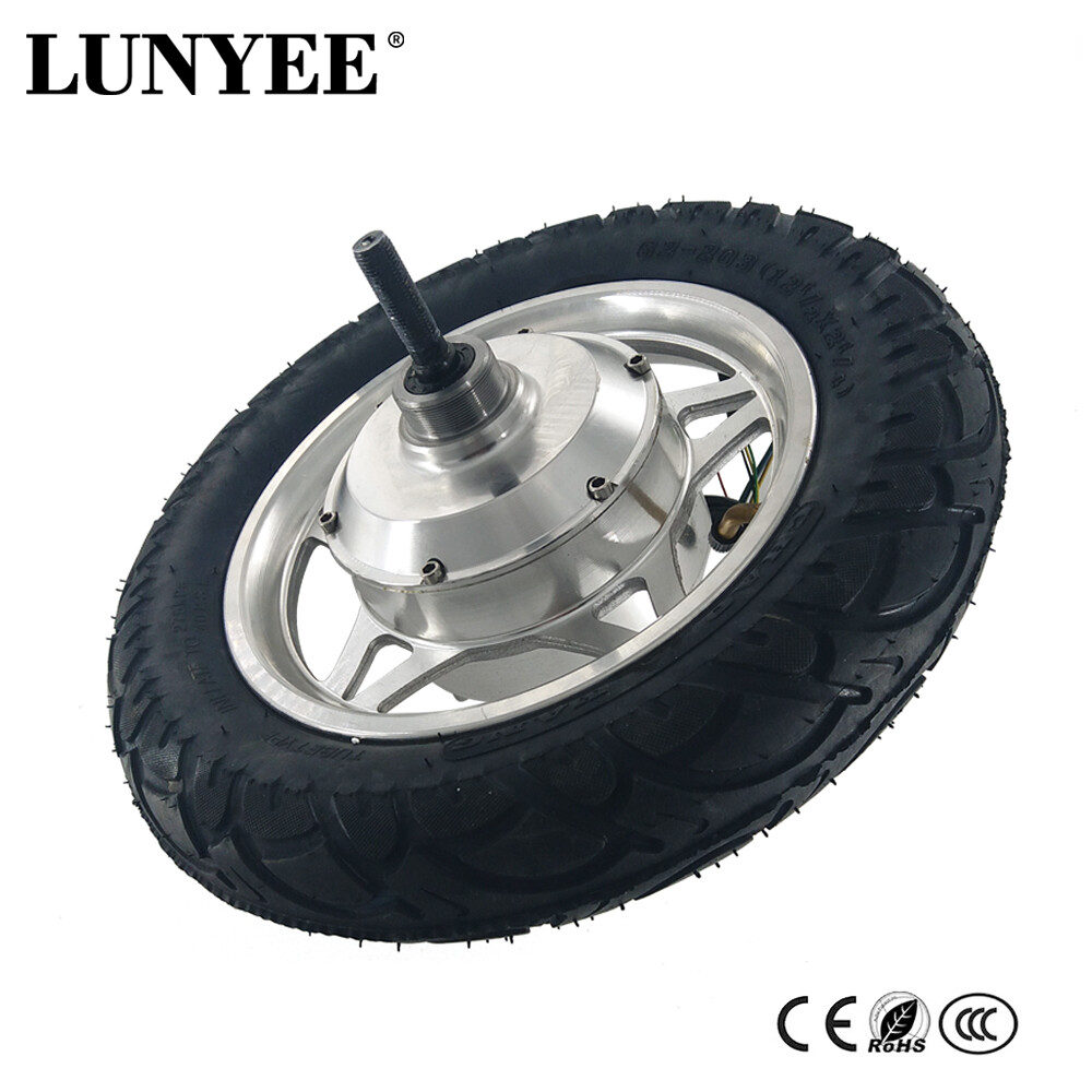 12 inch Electric Wheelbarrow Gear Motor High Torque Hub Motor Narrow Tyre