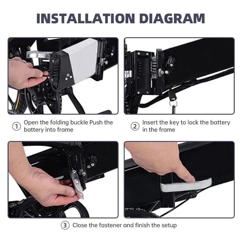 48V folding ebike battery 48V 14ah for SAMEBIKE 20lvxd30 Electric bicycle
