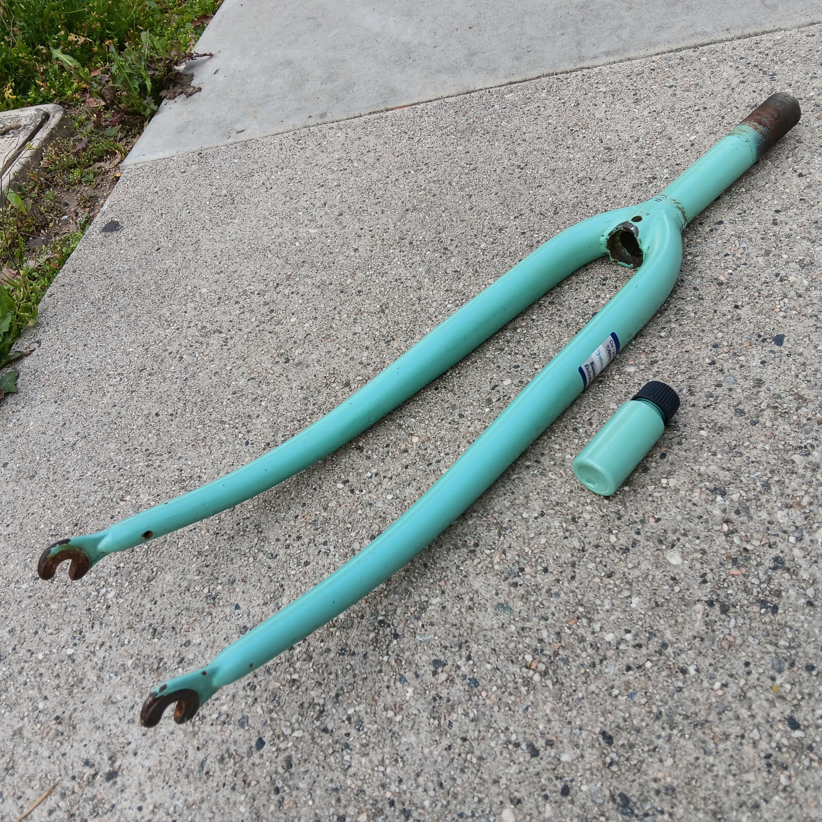 Vintage 1″ Bianchi Road Fork 27″ Wheel road bike Alfana Includes Touch-up Paint