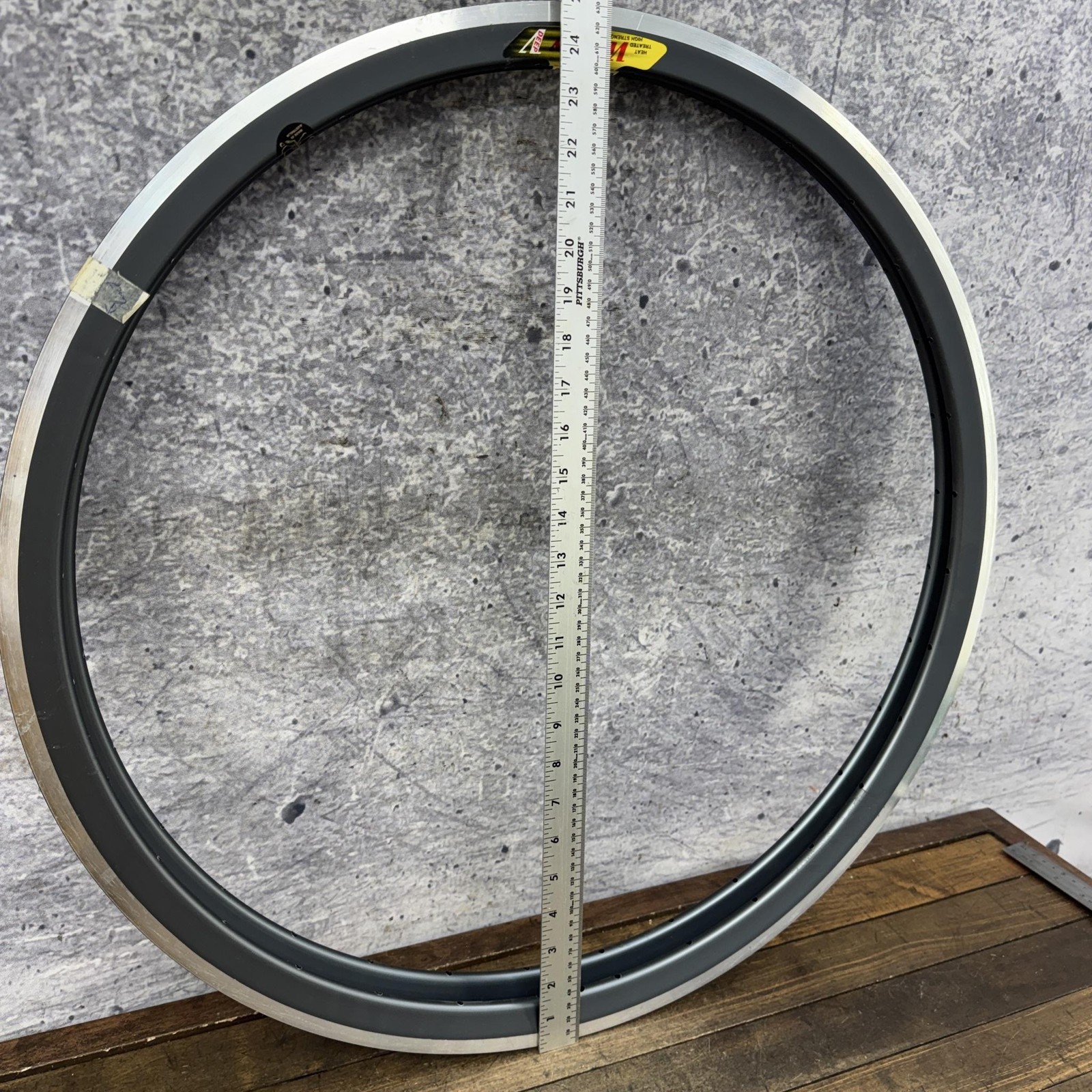 Vintage Velocity Deep V 700c Rim Set 32H Gray NOS Clincher Australia Ding Nicks