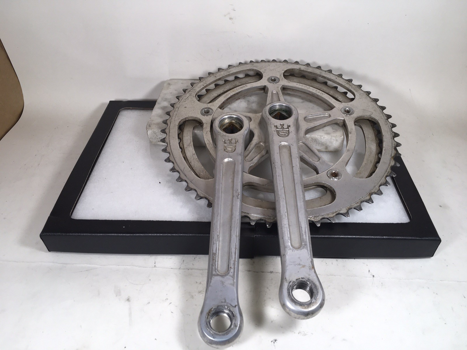 VGC, Sugino Mighty Competition, 3 piece crankset, 171mm, 54/48t chainrings