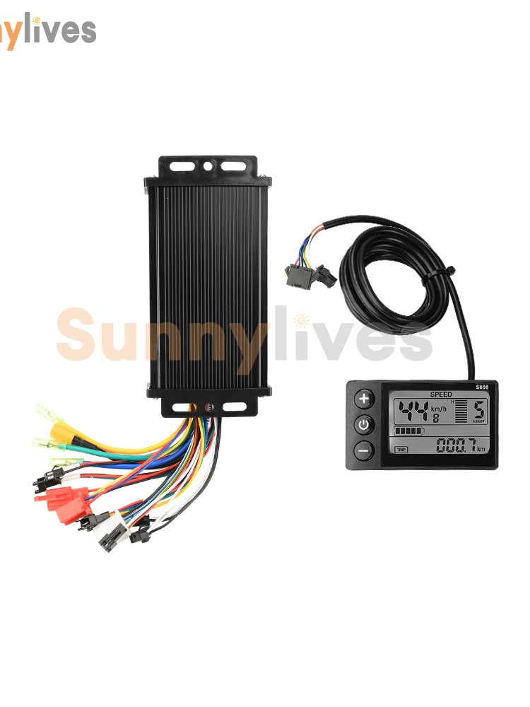 36V 48V 64V 40A 30A 20A Brushless Motor Controller E-Bike S866 LCD Display Meter