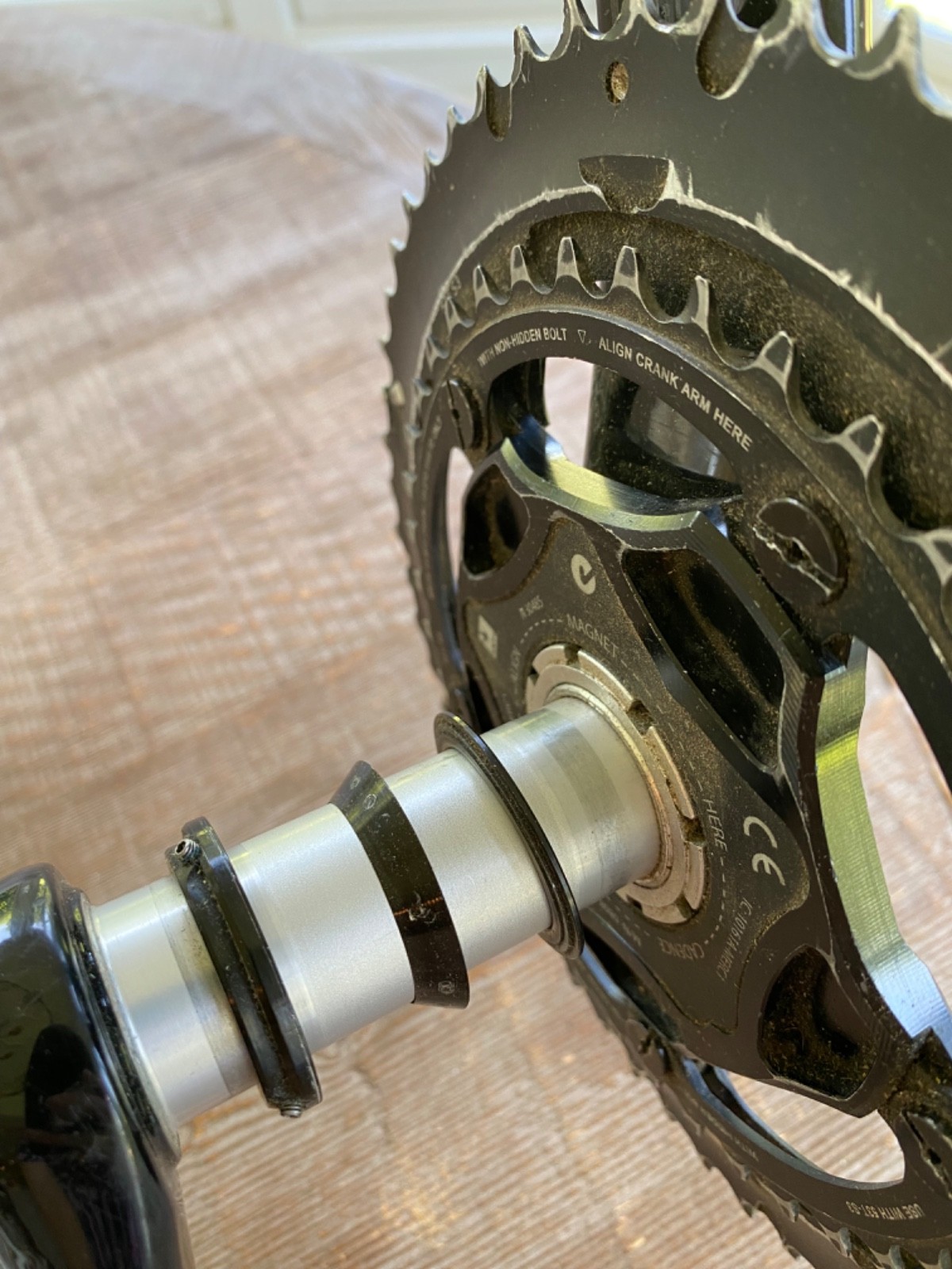 Specialized S-Works 170mm Quarq Power Meter Crankset 53/39 SRAM 130 BCD Carbon