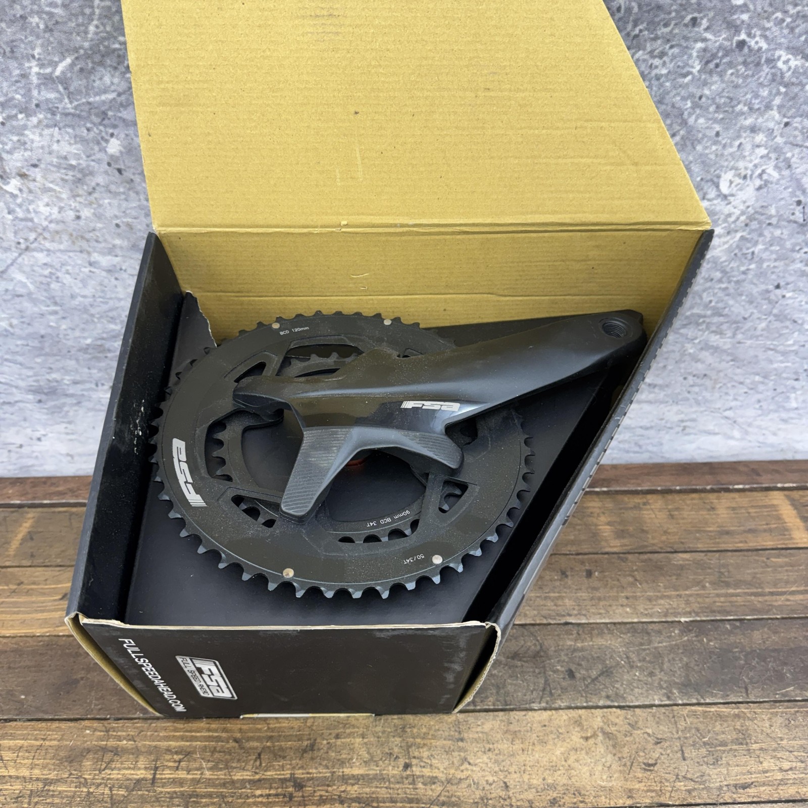 FSA PowerBox SC Gossamer Pro Power Meter Crankset 170mm 50/34T 386EVO Road Black