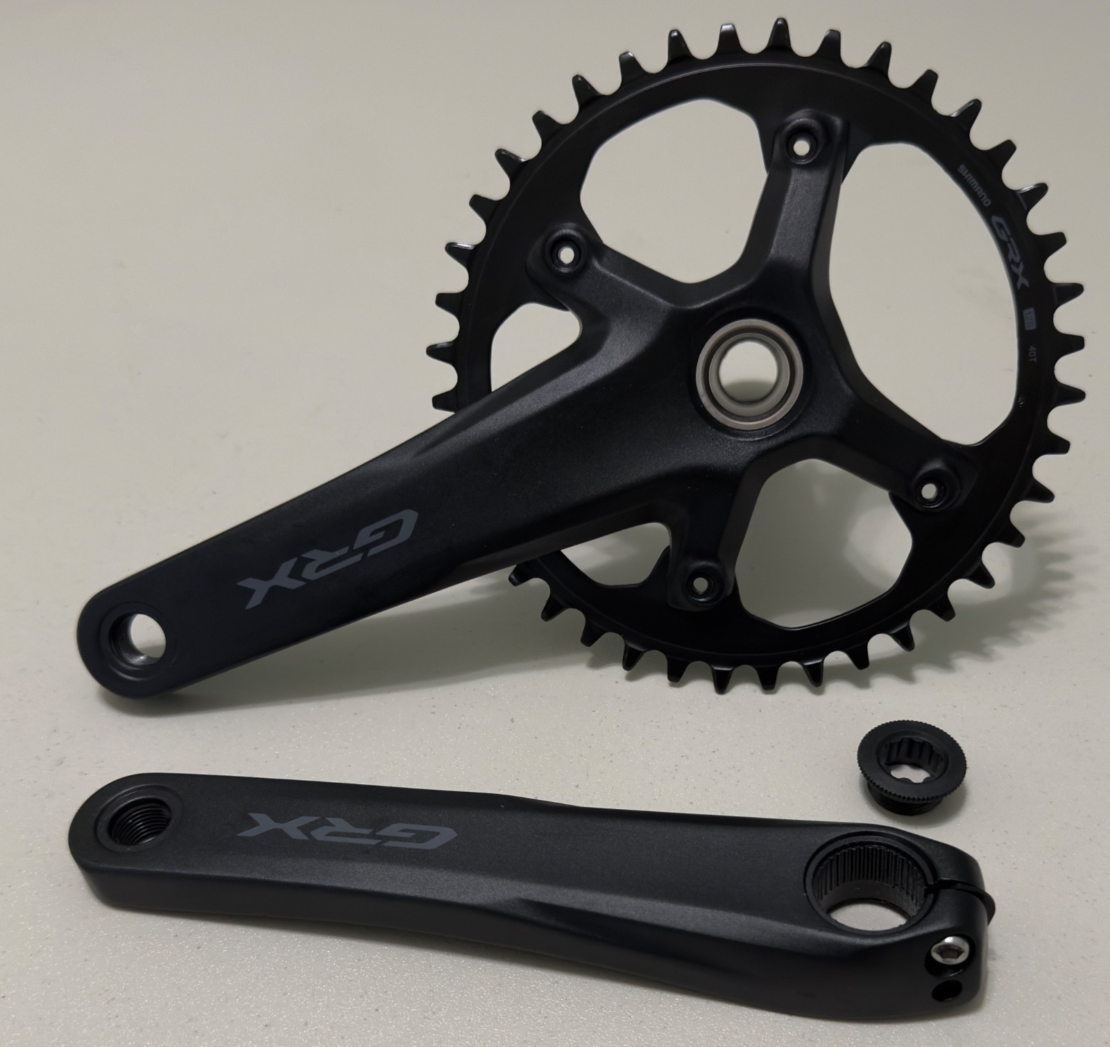 New Shimano GRX FC-RX610 Crankset 1 x 12-Speed, 172.5mm, 110BCD 40T, take off.