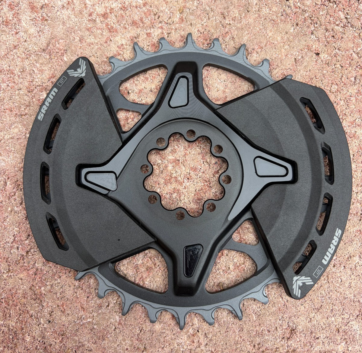 SRAM X0 Eagle T-Type Direct Mount Chainring 32t 12 Speed 8-Bolt w/ Bash Guards