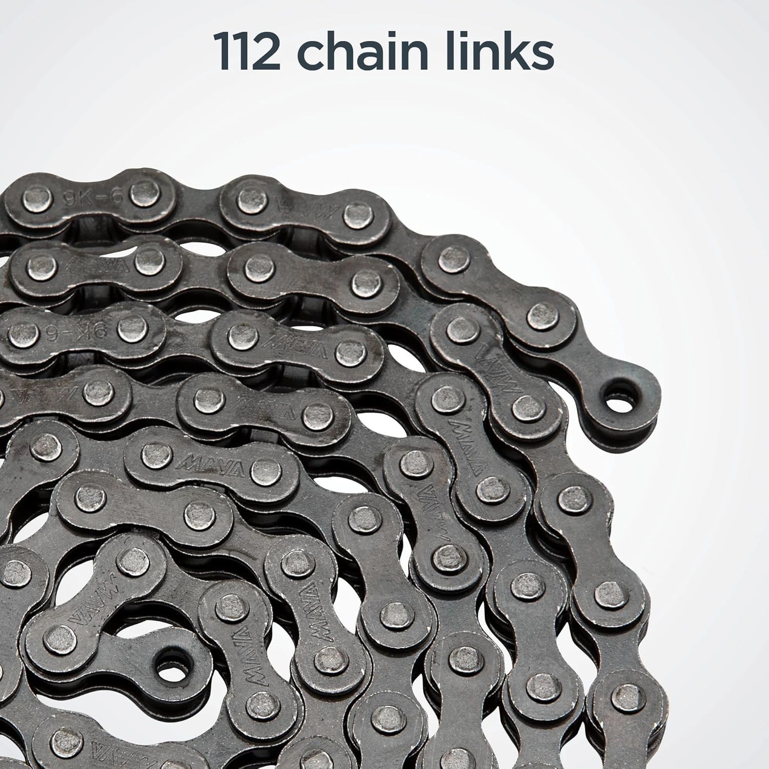 Chain, Steel Replacement Chain, 112 Links, Fits Derailleur & Non-Derailleur B…