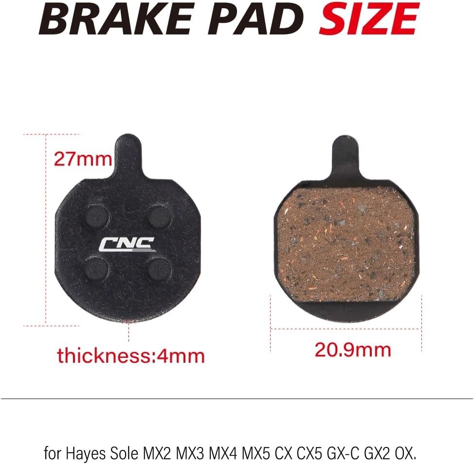 Organic Resin Disc Brake Pads 2 Pairs Mountain Bike