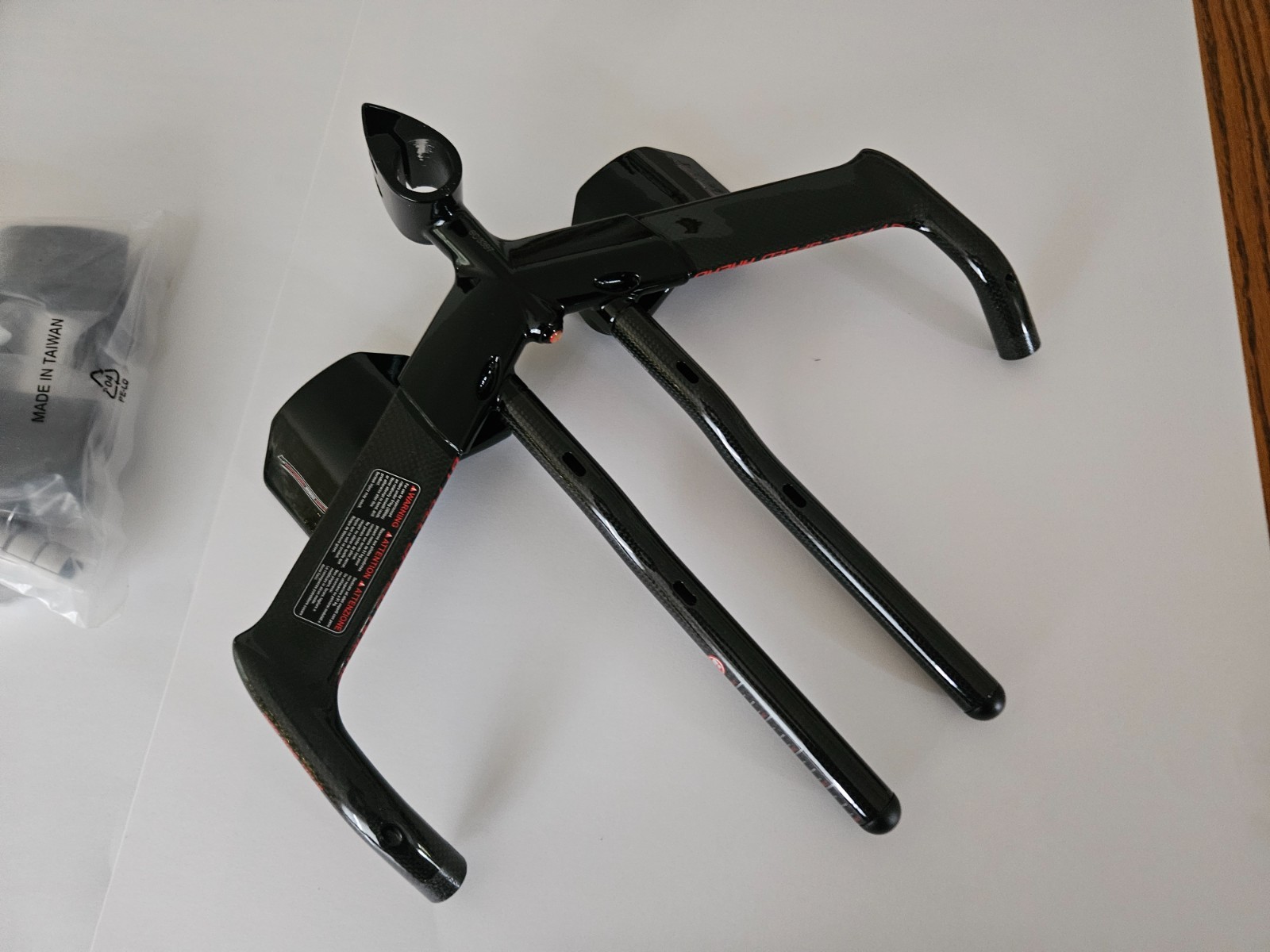 NOS FSA Vision Trimax Integrated Aero Bar 1-1/8″ x 41cm Carbon Fiber R Bend