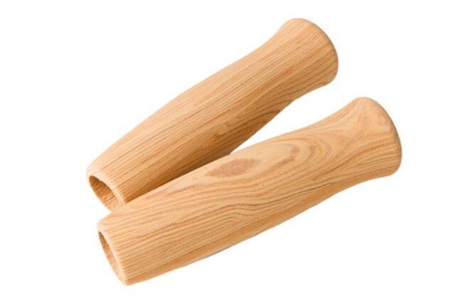 Wood Grain EVA Foam Handlebar 140MM Grips Bike Bicycle