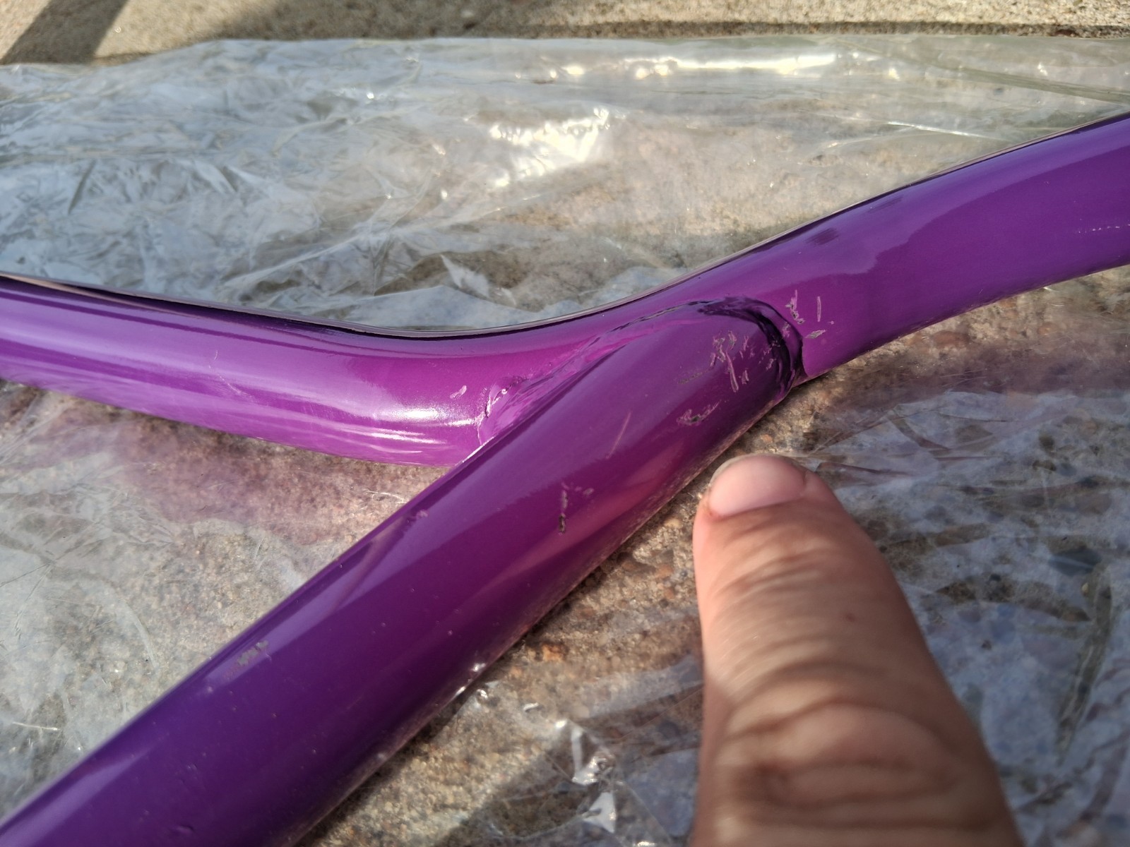 NOS Lavender vintage Freestyle Old School BMX Bars, Like 1970s GT,Diamondback ec